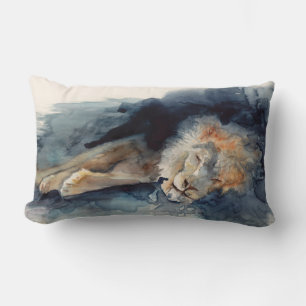 Coussin Rectangle lion de couchage