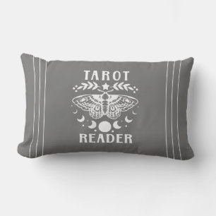 Coussin Rectangle Liseuse de Tarot Phase Lunaire Galaxie Étoiles Cou