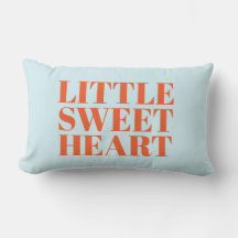 Little Sweetheart Moderne Pastel Bleu Typographie