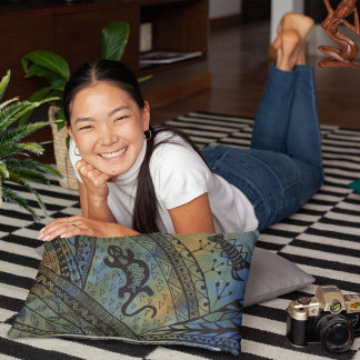 Coussin Rectangle Lizard Batik