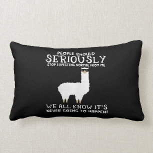 Coussin Rectangle Llama Gift  Les gens devraient sérieusement