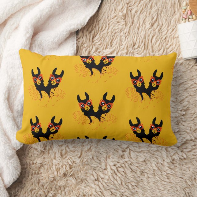 Coussin Rectangle Llama Sisters (Couverture)