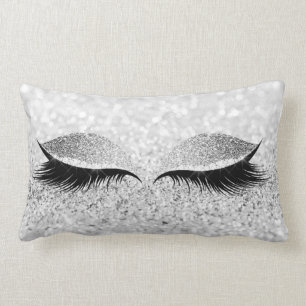 Coussin Rectangle L'oeil de maquillage noir Parties scintillant lèc
