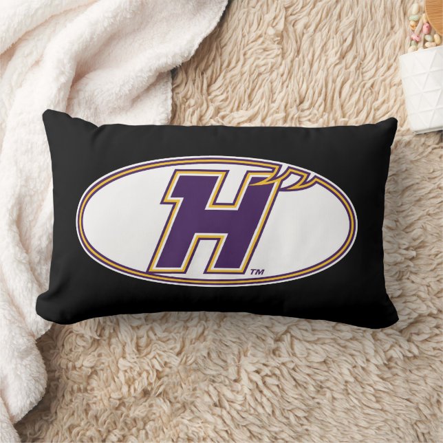 Coussin Rectangle Logo Athlétique des Hawks de Hunter College (Couverture)