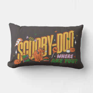 Coussin Rectangle Logo de friandise d'Halloween de Scooby-Doo