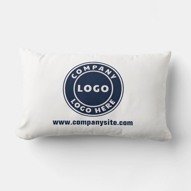 Coussin Rectangle Logo d'entreprise Annuel Bureau d'entreprise ou sa (Recto)