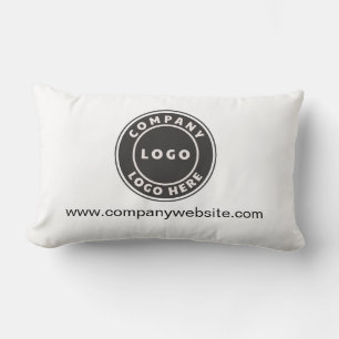 Coussin Rectangle Logo d'entreprise et site Web personnalisé