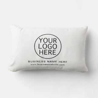 Coussin Rectangle Logo et site Web de votre entreprise simple