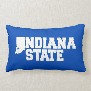 Coussin Rectangle Logo Indiana State