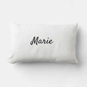 Coussin Rectangle logo monogramme minimaliste simple personnalisé bo
