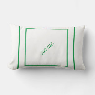 Coussin Rectangle Logo personnalisé simple et élégant ici société g