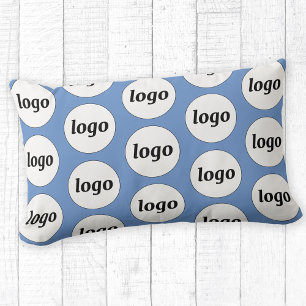 Coussin Rectangle Logo simple Motif Business Promoted Blue