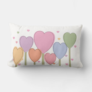 Coussin Rectangle Lollipops de coeur lunaire