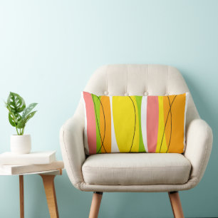 Coussin Rectangle Lombaire du dos orange d'agrumes
