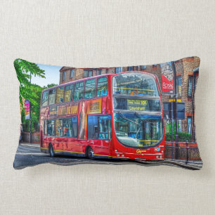 Coussin Rectangle Londres à Lewisham Red Bus à deux étages UK