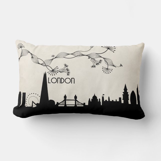 Coussin Rectangle londres skyline deco (Recto)