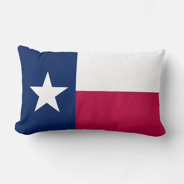 Coussin Rectangle Lone Star Texas State Flag Throw Pillow (3 Sizes) (Recto)