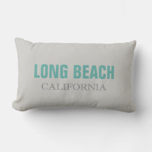 Coussin Rectangle Long Beach Grey Californie Jeu d'oreiller