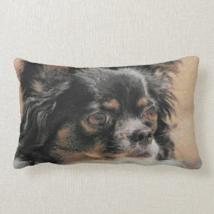 Coussin Rectangle Long carreau mignon de Lumbar de chiwawa de