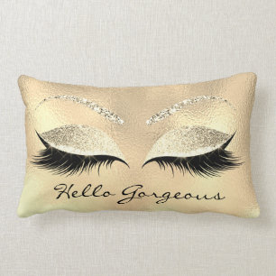 Coussin Rectangle L'or observe la mèche bonjour Champaigne