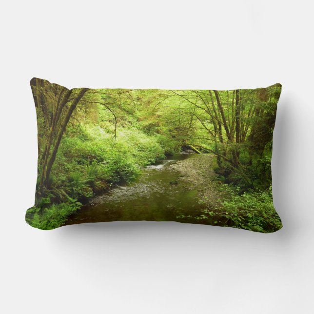 Coussin Rectangle Lost Man Creek I au parc national de Redwood (Recto)