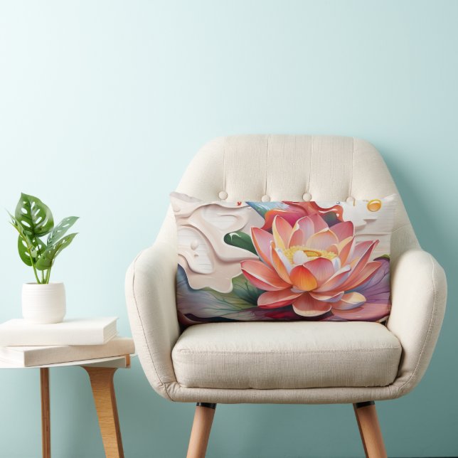 Coussin Rectangle Lotus Art (Chaise)