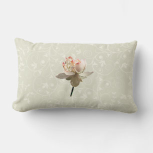 Coussin Rectangle Lotus Rose Délicat