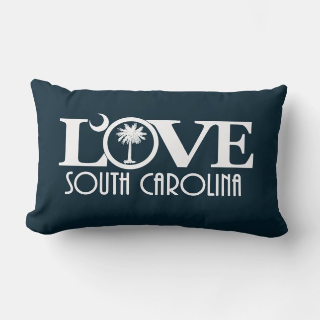 Coussin Rectangle LOVE Caroline du Sud (Recto)