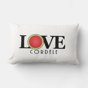Coussin Rectangle LOVE Cordele Watermelon Series