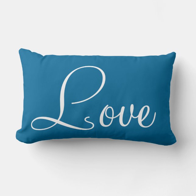 Coussin Rectangle Love Je'taime Lumbar Jeu d'oreiller (Recto)