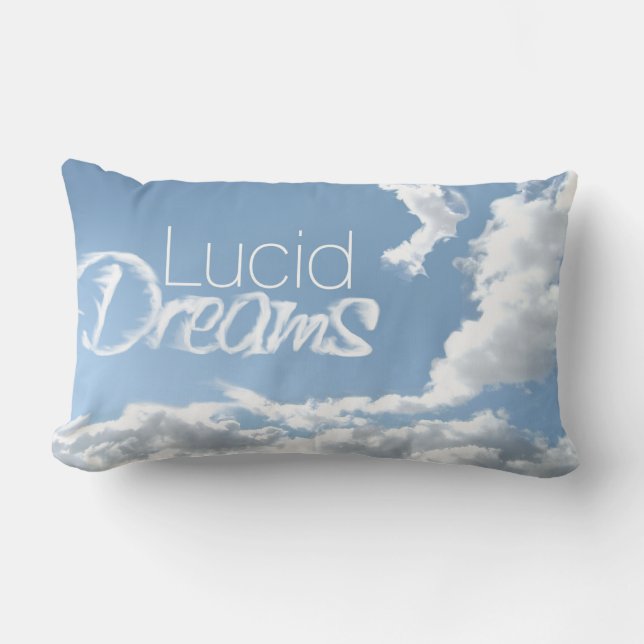 Coussin Rectangle Lucid Dreams Nuages Lumbar Jeu d'oreiller (Recto)
