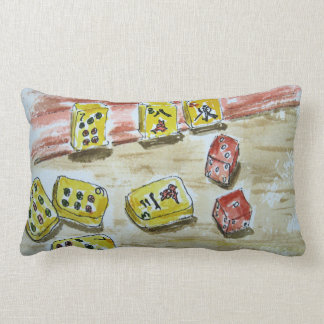 Coussin Rectangle Lumbar 13" de carreau d'heure-milliampère Jongg