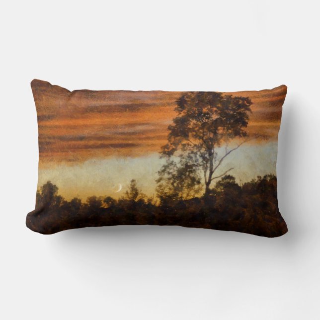 Coussin Rectangle Lumbar de carreau de croissant de lune (Recto)