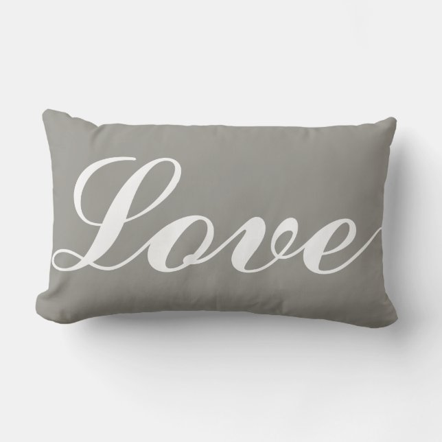Coussin Rectangle Lumber Cushion - Love (Recto)