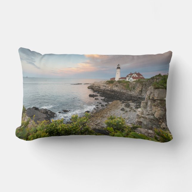 Coussin Rectangle Lumière tête Portland | Cape Elizabeth, ME (Recto)