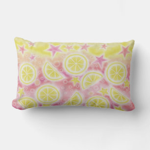 Coussin Rectangle Luminaire d'oreiller à la citronnelle rose