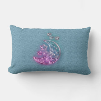 Coussin Rectangle Lune et étoiles