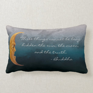 Coussin Rectangle Lune et vérité de Sun de Bouddha