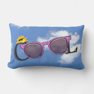 Coussin Rectangle Lunettes de soleil d'été cool
