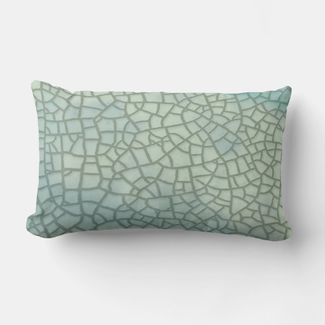 Coussin Rectangle Lustre de craquement de Celadon (Recto)