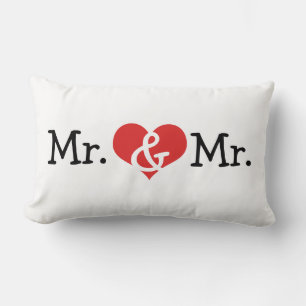 Coussin Rectangle M. et M. Two Grooms Mariage Gift