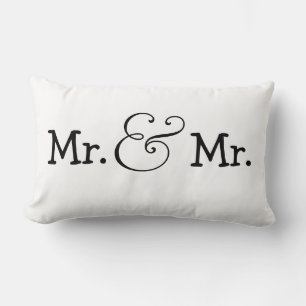 Coussin Rectangle M. et M. Two Grooms Mariage Gift