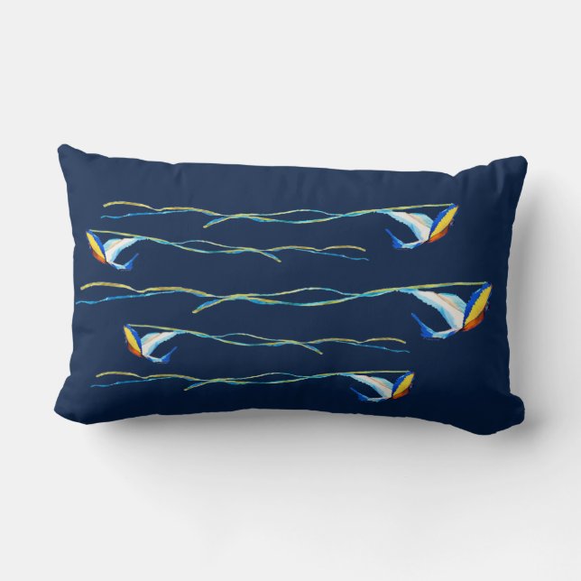 Coussin Rectangle Macaw Kite (Verso)