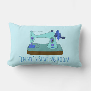 Coussin Rectangle Machine à coudre vintage. J'adore coudre Personnal