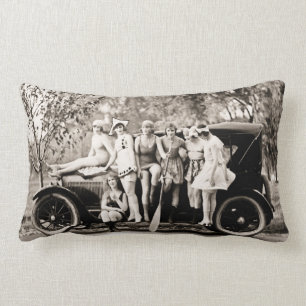 Coussin Rectangle Mack Sennett baignant les beautés et l'étain