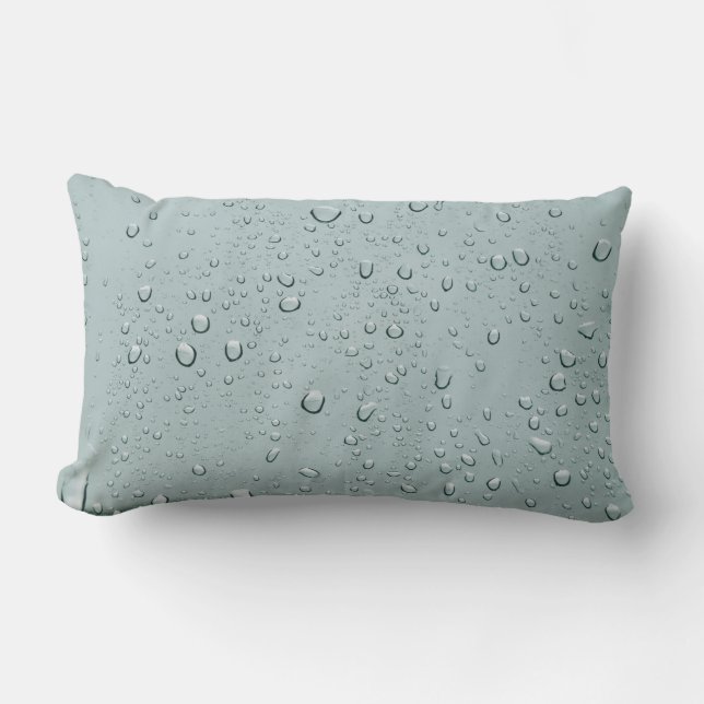 Coussin Rectangle Macro photo de gouttes d'eau (Recto)