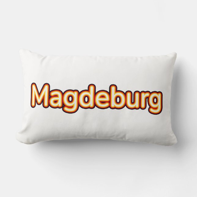 Coussin Rectangle Magdeburg Allemagne (Recto)