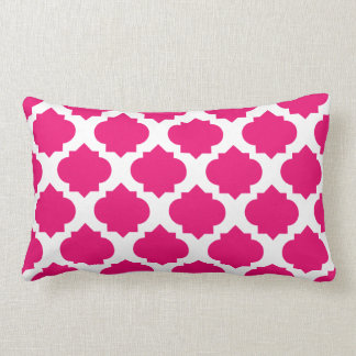 Coussin Rectangle Magenta Ornate Motif