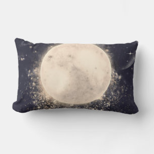 Coussin Rectangle Magie de la Lune de Rêve Étincelles Cosmiques