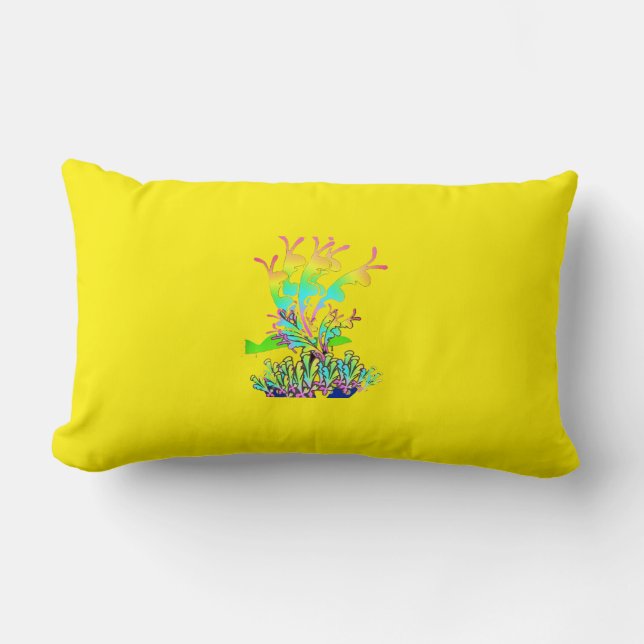 Coussin Rectangle Magnifique Floral (Recto)